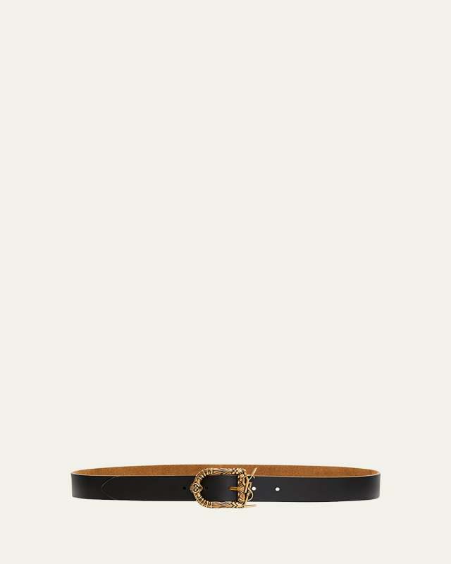 Celtic YSL Monogram Leather Belt